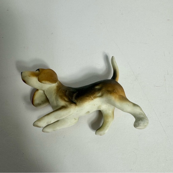 Vintage Bone China Beagle Dog Figurine. sticker reads “Bone China” Japan. - Picture 4 of 7